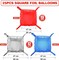 Red Blue Silver Square Foil Balloon Wall,25Pcs Double Sided Balloons Backdrop Helium Balloon Tunnel Arch Garland Kit for 4th of July Independence Patriotic Birthday Anniversary Usa Party Decorations